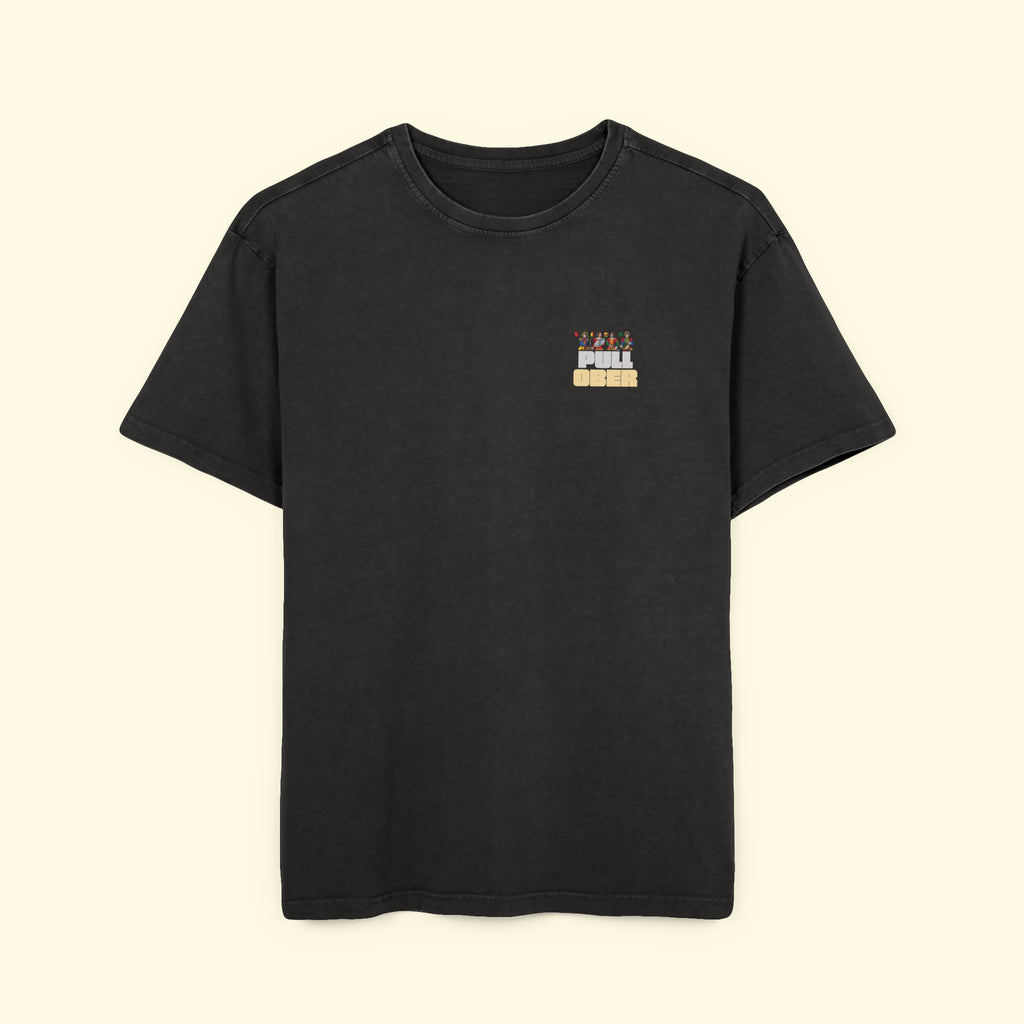 PullOber Acid Washed T-Shirt (Black)
