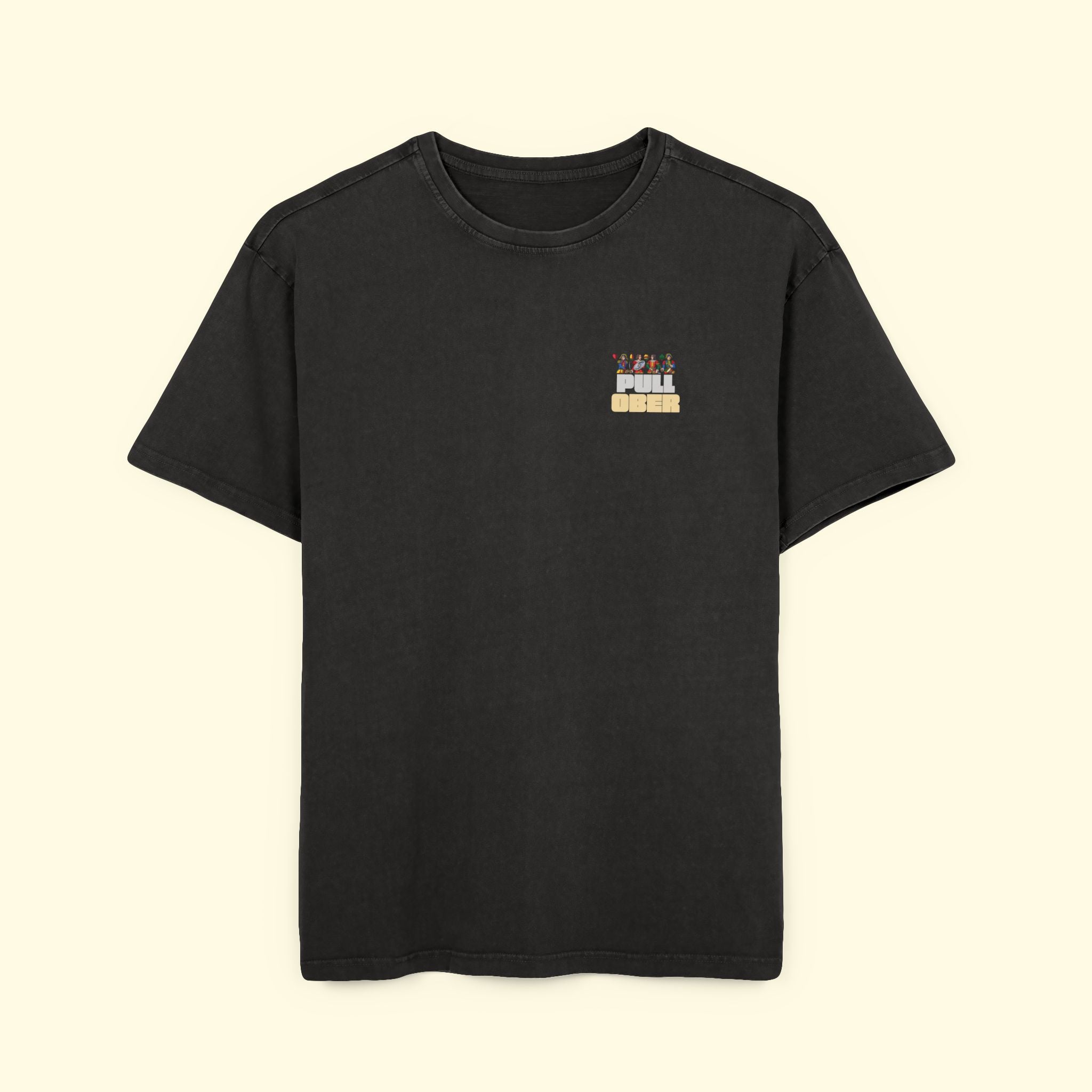 PullOber Acid Washed T-Shirt (Black)