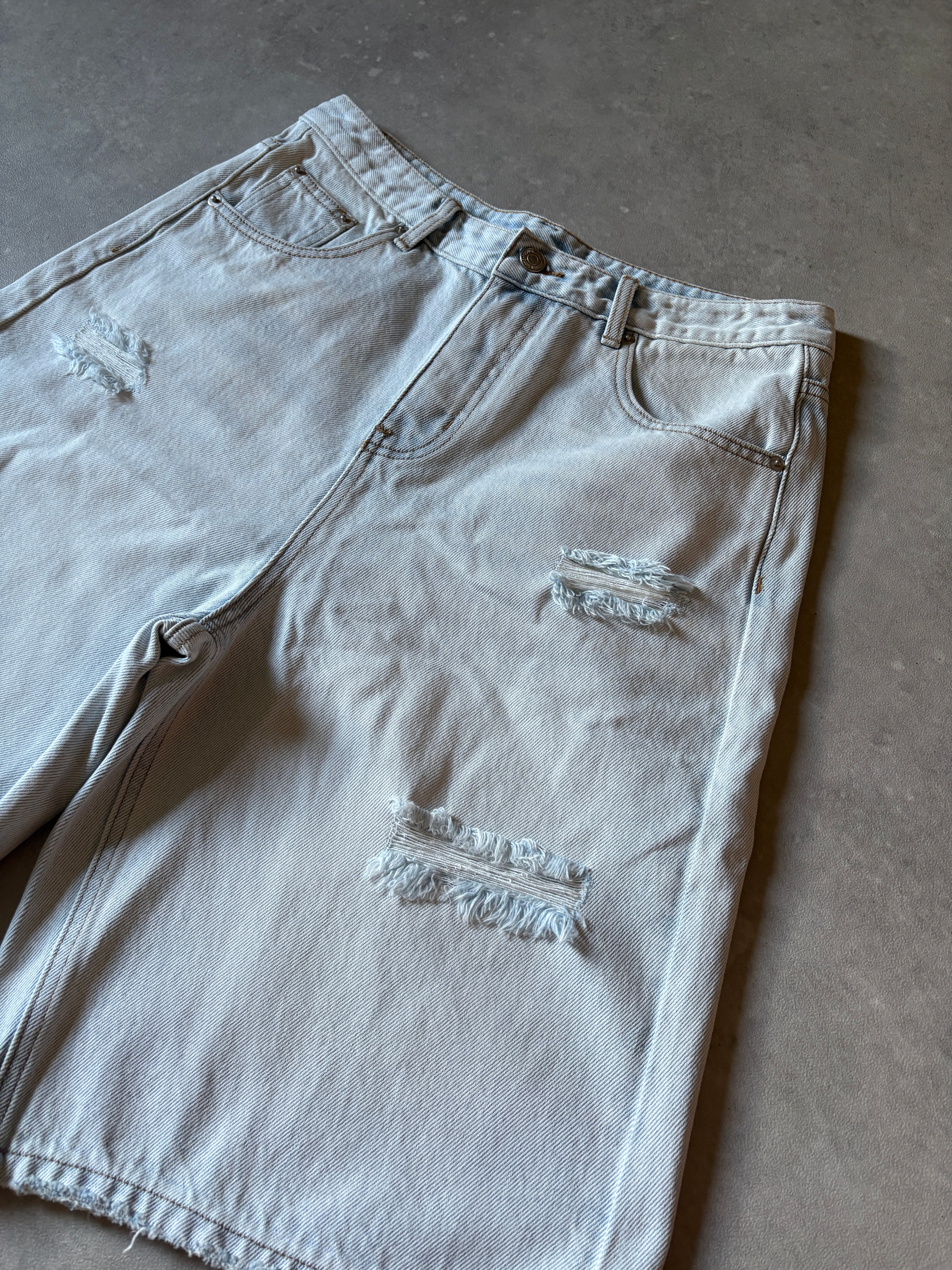 Ace of Hearts Ice-Blue Jorts