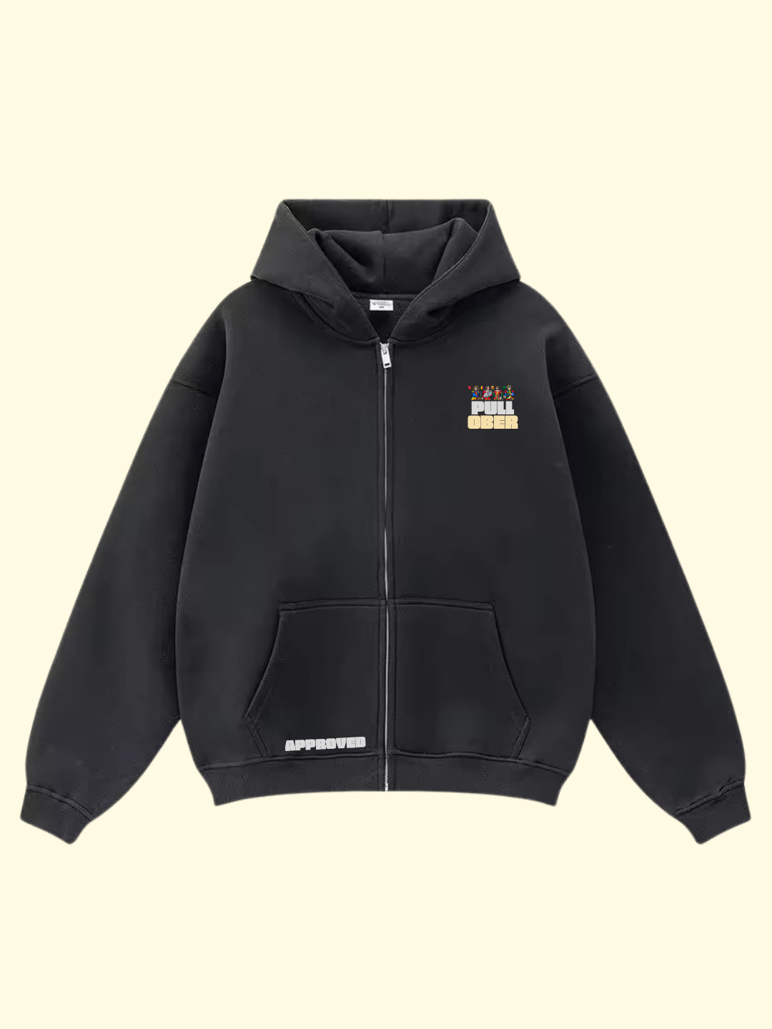 PullOber Full-Zip Black