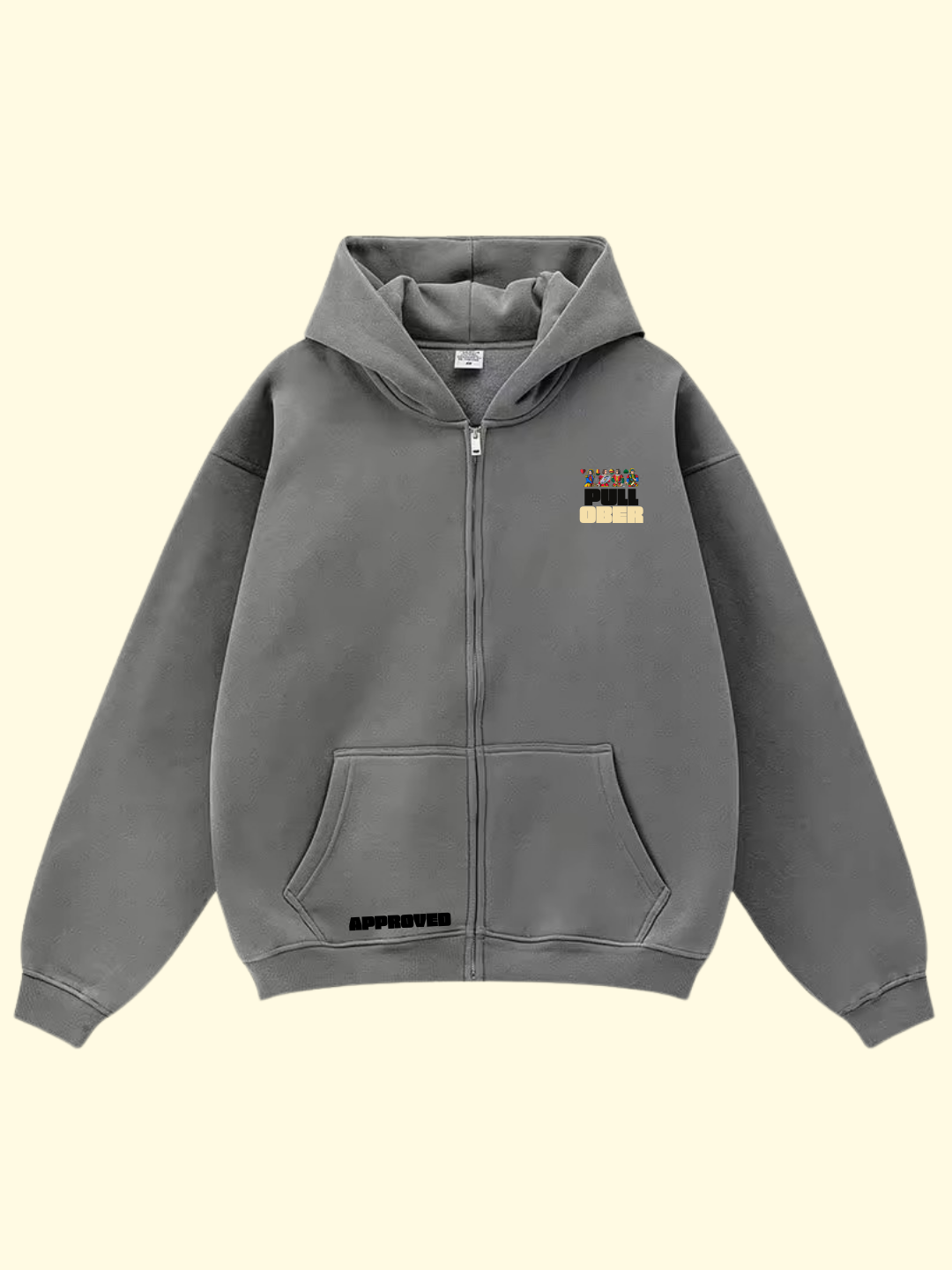 PullOber Full-Zip Ash-Gray