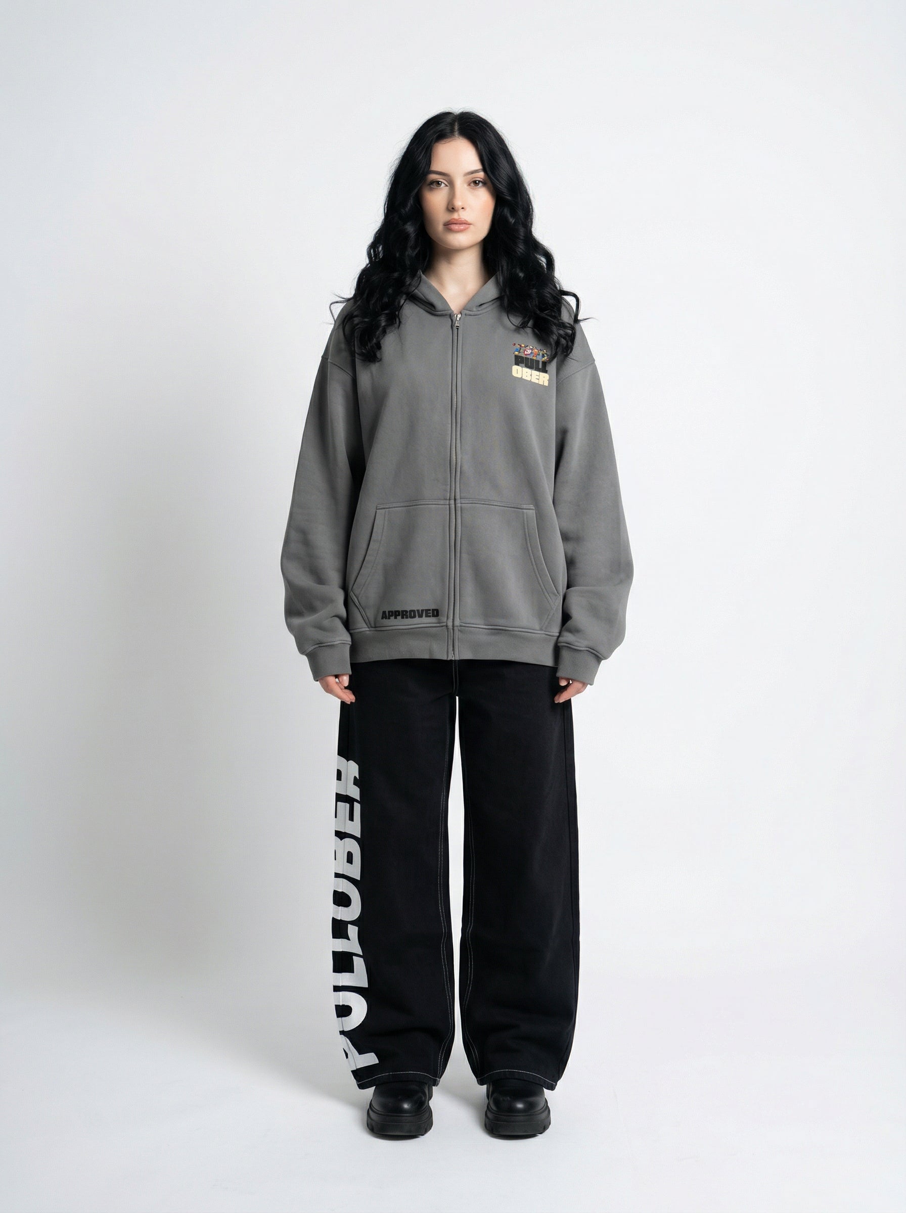 PullOber Full-Zip Ash-Gray