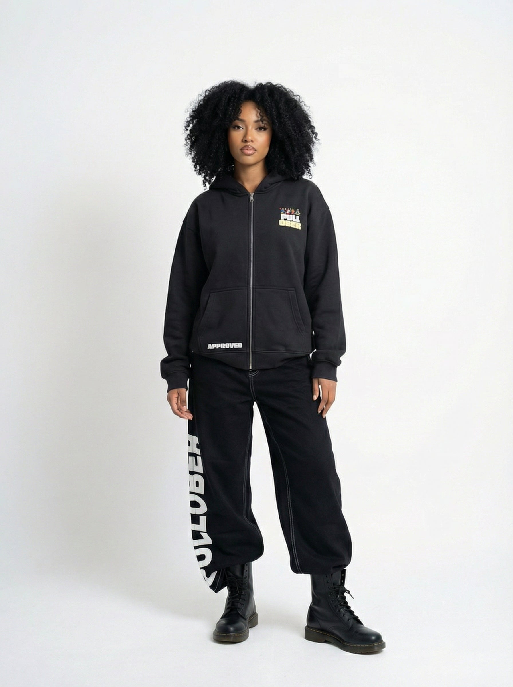 PullOber Full-Zip Black
